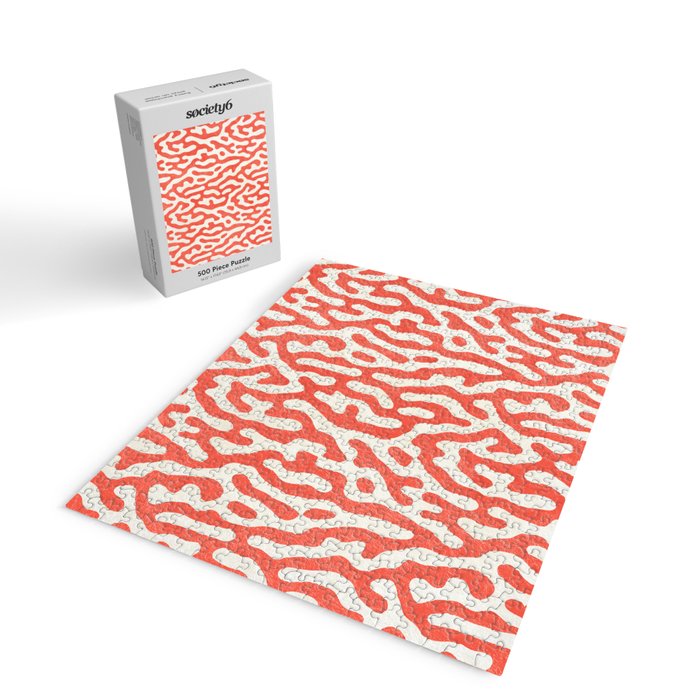 Living Coral Organic Pattern 2 Jigsaw Puzzle Gallery Image 2
