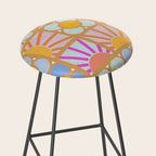 Sun and Blooms Patchwork Stool Gallery Image 2