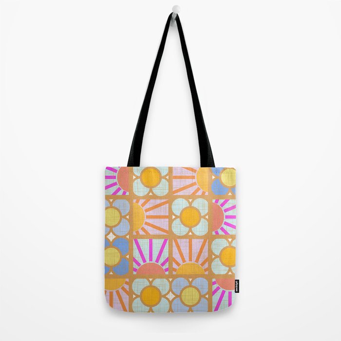 Sun and Blooms Patchwork Tote Bag Gallery Image 2