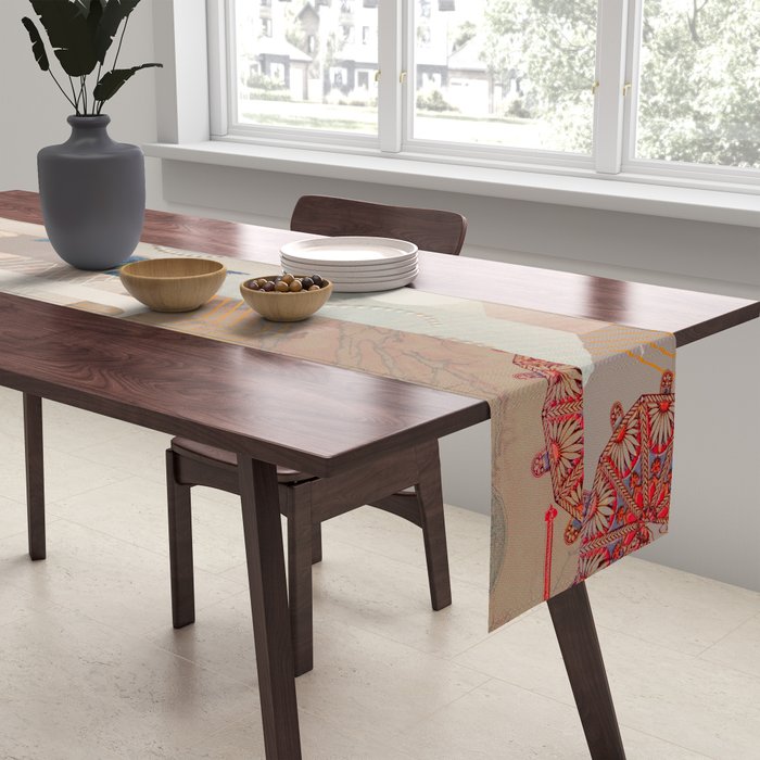 Fractionalized Elegance Table Runner Gallery Image 2