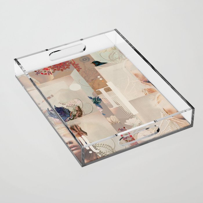 Fractionalized Elegance Acrylic Tray Gallery Image 1