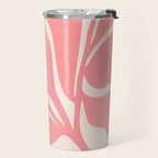 Pink Plant Abstract Landscape Travel Mug Gallery Image 2