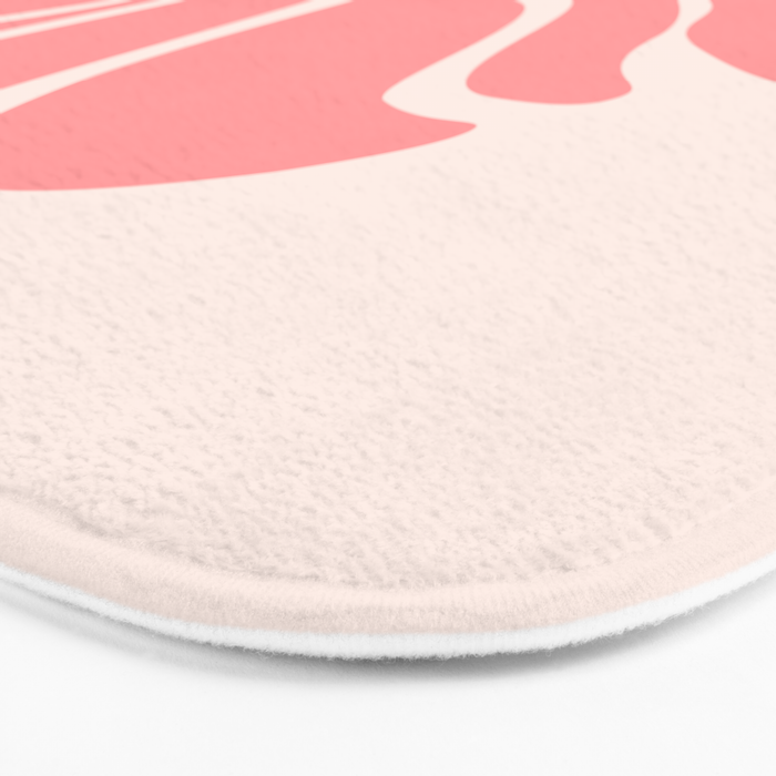 Pink Plant Abstract Landscape Bath Mat Gallery Image 3