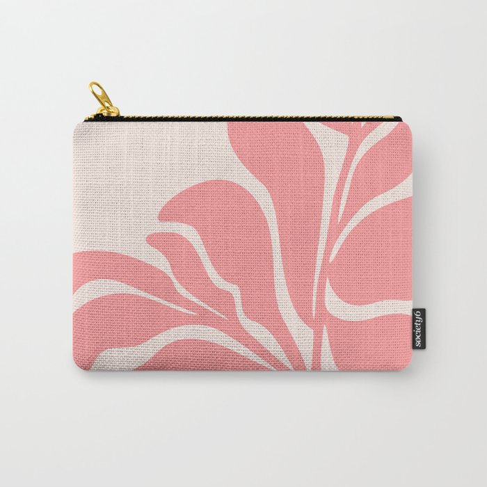 Pink Plant Abstract Landscape Carry All Pouch Gallery Image 1