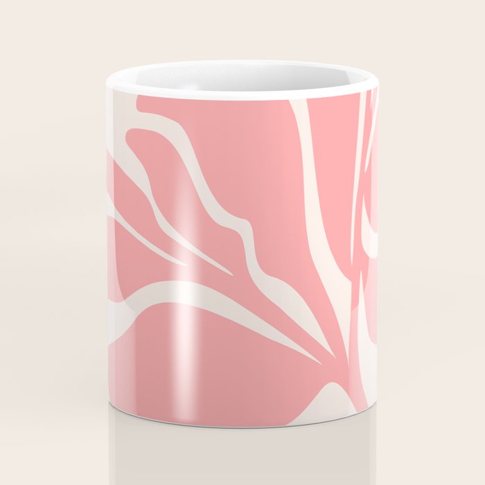 Pink Plant Abstract Landscape Coffee Mug Gallery Image 4