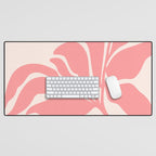 Pink Plant Abstract Landscape Desk Mat Gallery Image 1