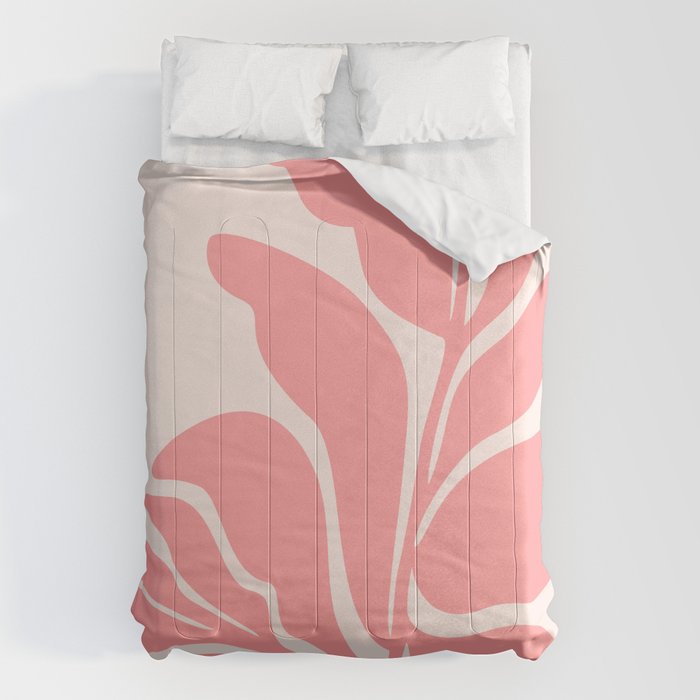 Pink Plant Abstract Landscape Comforter Gallery Image 6