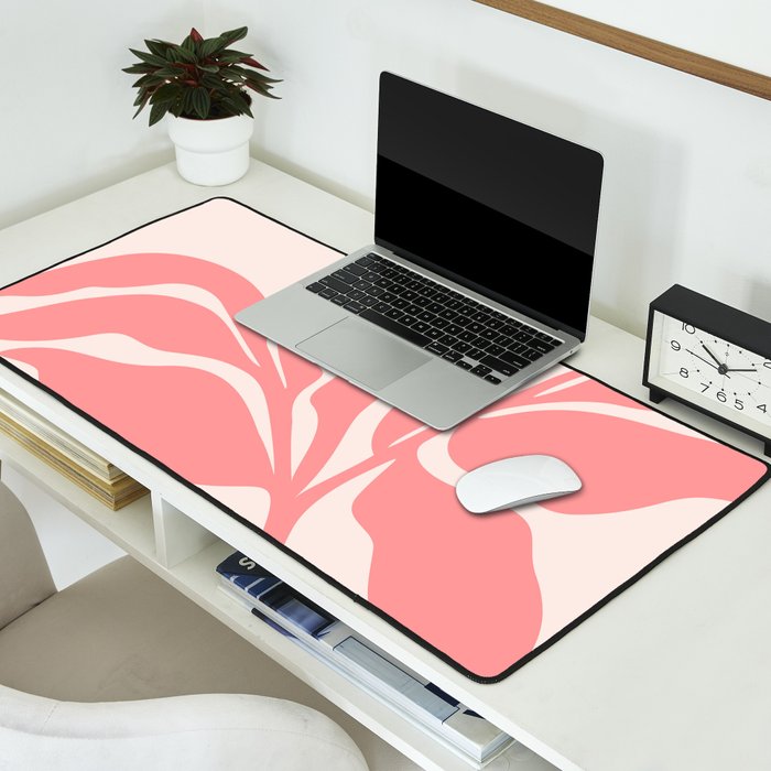 Pink Plant Abstract Landscape Desk Mat Gallery Image 2