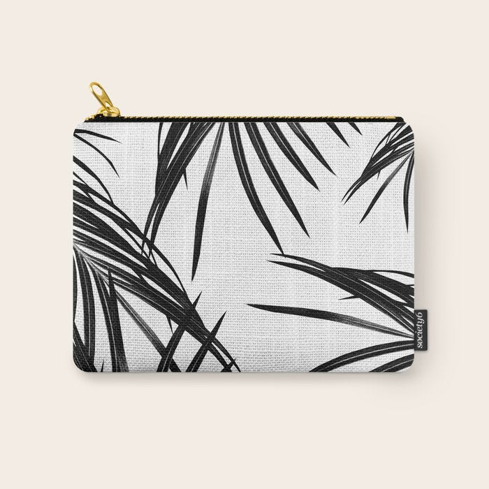 Black Palm Leaves Dream #1 #tropical #decor #art #society6 Carry All Pouch Gallery Image 1
