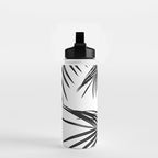 Black Palm Leaves Dream #1 #tropical #decor #art #society6 Water Bottle Gallery Image 2