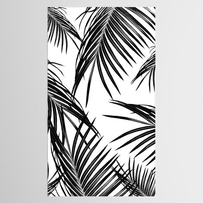 Black Palm Leaves Dream #1 #tropical #decor #art #society6 Tablecloth Gallery Image 2