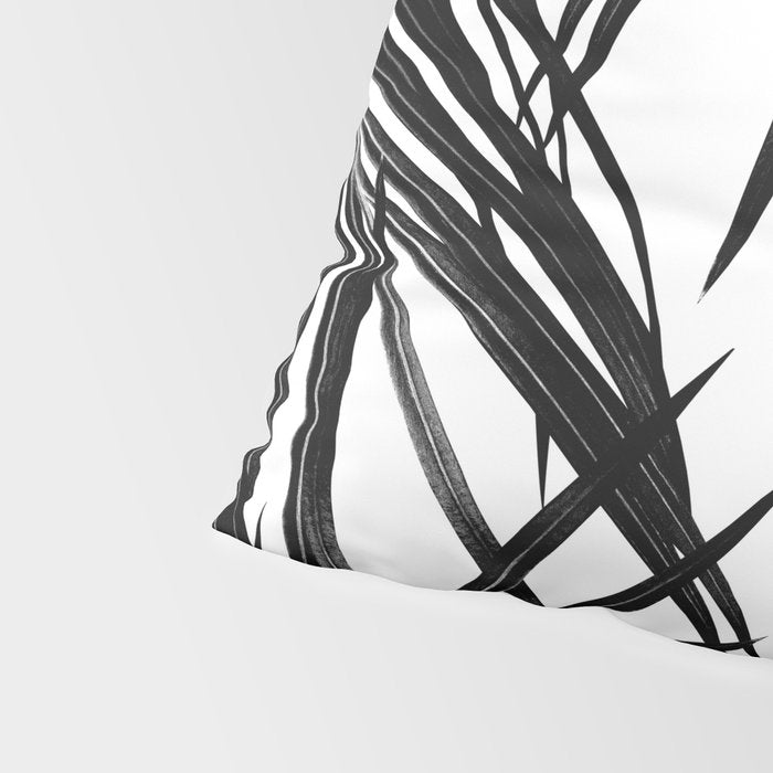 Black Palm Leaves Dream #1 #tropical #decor #art #society6 Pillow Sham Gallery Image 4