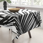 Black Palm Leaves Dream #1 #tropical #decor #art #society6 Tablecloth Gallery Image 3