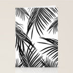 Black Palm Leaves Dream #1 #tropical #decor #art #society6 Stationery Card Gallery Image 2