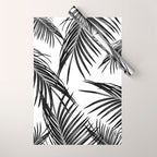 Black Palm Leaves Dream #1 #tropical #decor #art #society6 Wrapping Paper Gallery Image 1