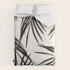 Black Palm Leaves Dream #1 #tropical #decor #art #society6 Duvet Cover Gallery Image 6