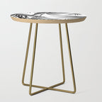 Black Palm Leaves Dream #1 #tropical #decor #art #society6 Side Table Gallery Image 1