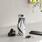 Black Palm Leaves Dream #1 #tropical #decor #art #society6 Water Bottle Gallery Image 4