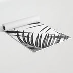 Black Palm Leaves Dream #1 #tropical #decor #art #society6 Yoga Mat Gallery Image 2