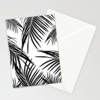 Black Palm Leaves Dream #1 #tropical #decor #art #society6 Stationery Card Gallery Image 2