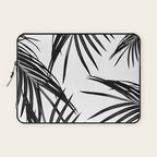 Black Palm Leaves Dream #1 #tropical #decor #art #society6 Laptop Sleeve Gallery Image 1