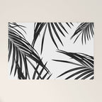 Black Palm Leaves Dream #1 #tropical #decor #art #society6 Welcome Mat Gallery Image 1
