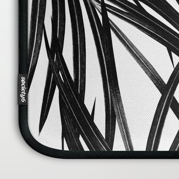 Black Palm Leaves Dream #1 #tropical #decor #art #society6 Laptop Sleeve Gallery Image 3