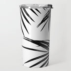 Black Palm Leaves Dream #1 #tropical #decor #art #society6 Travel Mug Gallery Image 2