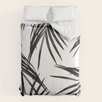 Black Palm Leaves Dream #1 #tropical #decor #art #society6 Comforter Gallery Image 6