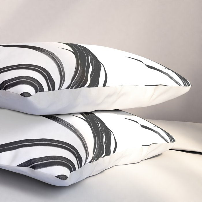 Black Palm Leaves Dream #1 #tropical #decor #art #society6 Pillow Sham Gallery Image 3