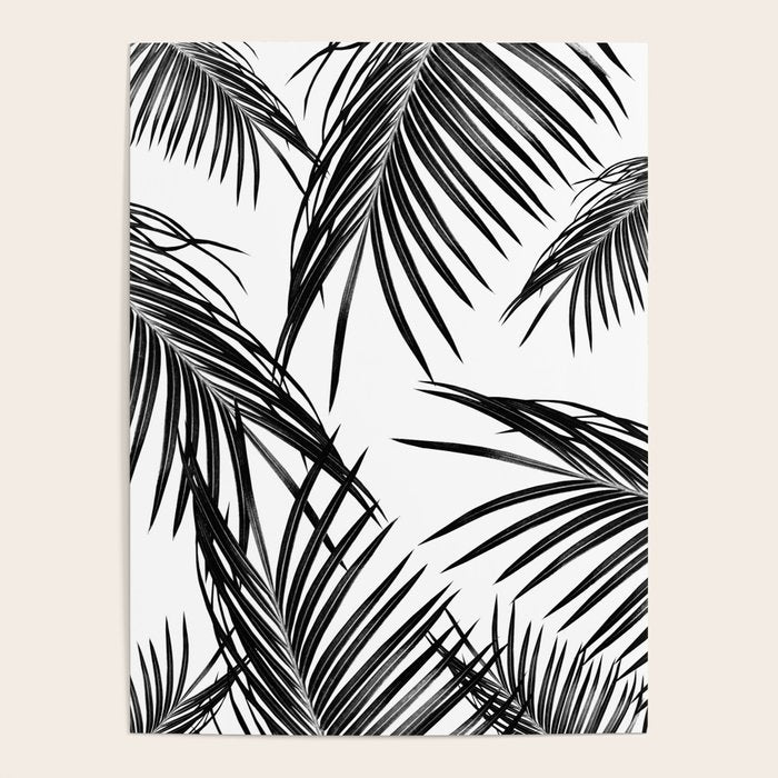 Black Palm Leaves Dream #1 #tropical #decor #art #society6 Poster Gallery Image 4