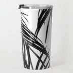 Black Palm Leaves Dream #1 #tropical #decor #art #society6 Travel Mug Gallery Image 3
