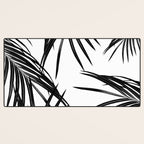 Black Palm Leaves Dream #1 #tropical #decor #art #society6 Desk Mat Gallery Image 3