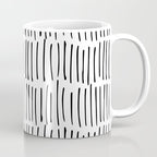 Boho Wall Art, Black and White, Line Art Coffee Mug Gallery Image 1