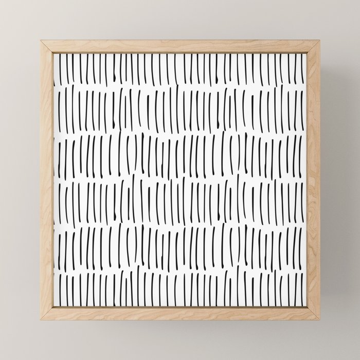 Boho Wall Art, Black and White, Line Art Mini Art Print Gallery Image 1