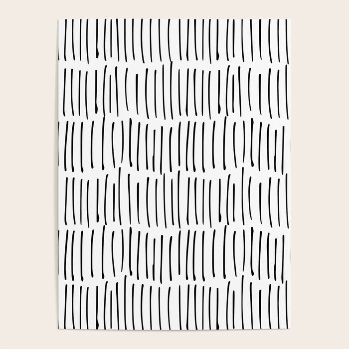 Boho Wall Art, Black and White, Line Art Poster Gallery Image 4