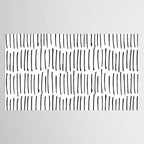 Boho Wall Art, Black and White, Line Art Tablecloth Gallery Image 2