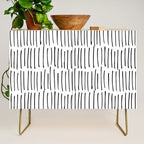 Boho Wall Art, Black and White, Line Art Credenza Gallery Image 1