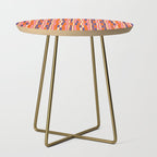 Pop Mod Color Boxes Geometric Retro Contemporary Pattern Orange Blue Pink Side Table Gallery Image 1