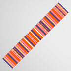 Pop Mod Color Boxes Geometric Retro Contemporary Pattern Orange Blue Pink Table Runner Gallery Image 3