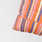 Pop Mod Color Boxes Geometric Retro Contemporary Pattern Orange Blue Pink Pillow Sham Gallery Image 4