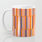 Pop Mod Color Boxes Geometric Retro Contemporary Pattern Orange Blue Pink Coffee Mug Gallery Image 3