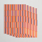 Pop Mod Color Boxes Geometric Retro Contemporary Pattern Orange Blue Pink Wrapping Paper Gallery Image 3
