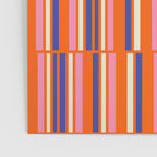 Pop Mod Color Boxes Geometric Retro Contemporary Pattern Orange Blue Pink Poster Gallery Image 3