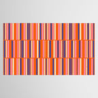 Pop Mod Color Boxes Geometric Retro Contemporary Pattern Orange Blue Pink Tablecloth Gallery Image 2