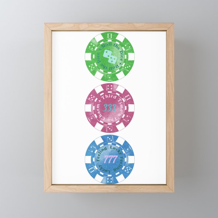 Lucky Chips Mini Art Print Gallery Image 1