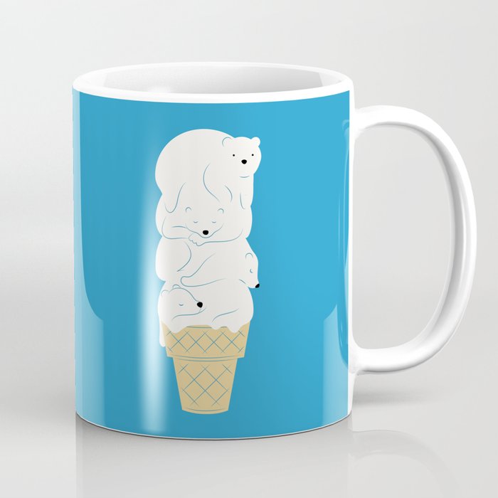 Polar Bear Ice Cream Coffee Mug Gallery Image 1