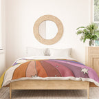 The Sun and the Moon - retro abstract Duvet Cover Gallery Image 3