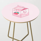 Kawaii Strawberry Milk Shake Side Table Gallery Image 2