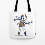 The Hell I Won't: Retro Cowgirl V.2 Tote Bag Gallery Image 1